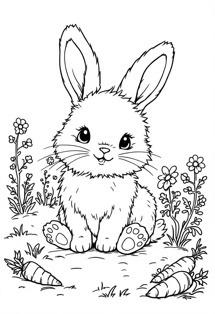 Foto grátis ilustração de página de livro para colorir