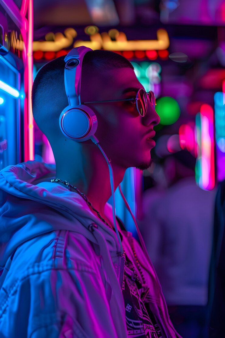 Foto grátis ilustração de um menino cyberpunk