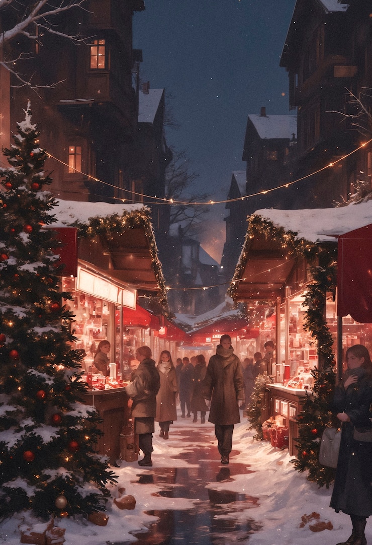 Foto grátis ilustração delicada de natal de granado