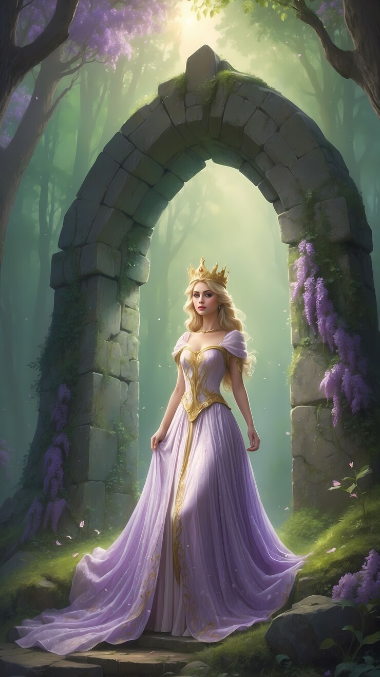 Foto grátis ilustração digital de princesa de fantasia
