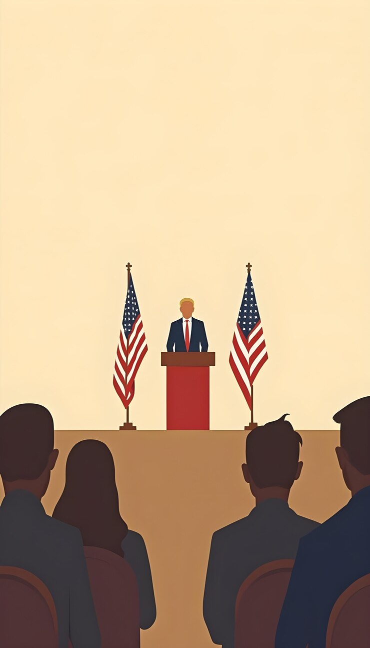 Foto grátis ilustração do conceito de votação nas eleições dos estados unidos