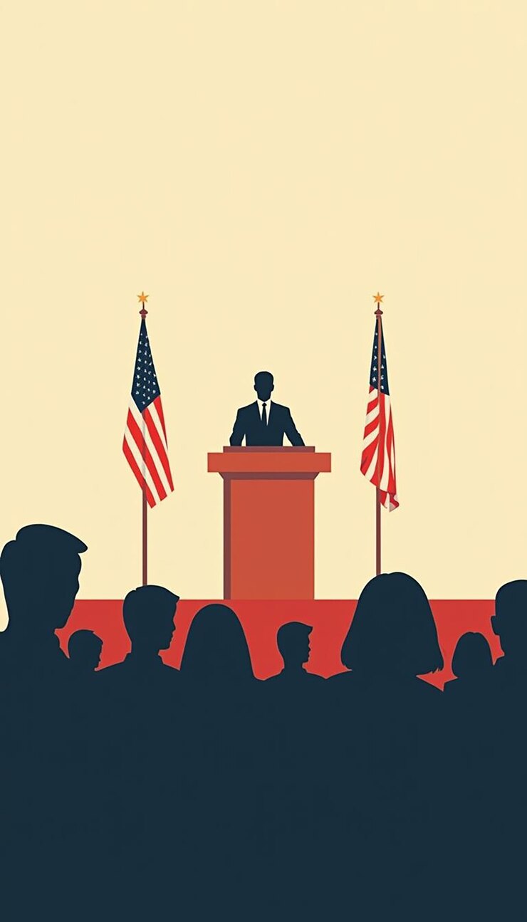 Foto grátis ilustração do conceito de votação nas eleições dos estados unidos