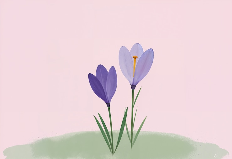 Foto grátis ilustração minimalista de flores