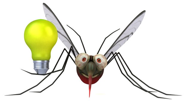 Ilustração Mosquito 3D