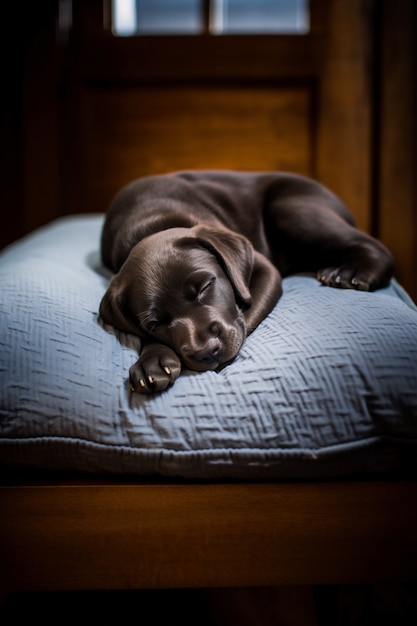 Foto grátis imagem de cão labrador retriever gerada por ai