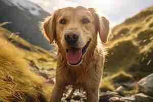 Foto grátis imagem de cão labrador retriever gerada por ai