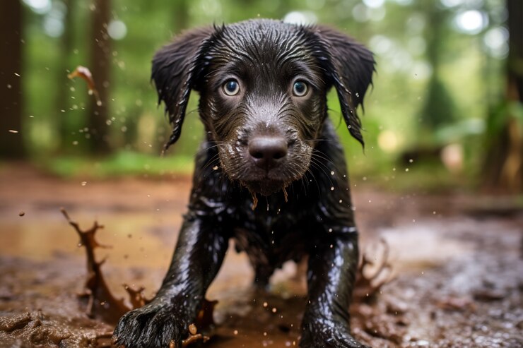 Foto grátis imagem de cão labrador retriever gerada por ai