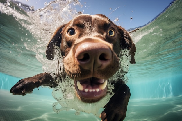 Imagem de cão Labrador Retriever gerada por Ai