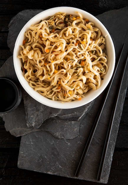 Imagem de close-up do delicioso conceito de ramen