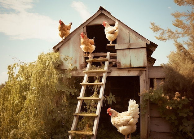 Foto grátis imagem de frango gerada por ai