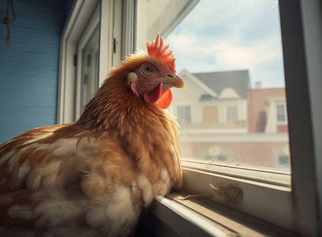 Foto grátis imagem de frango gerada por ai