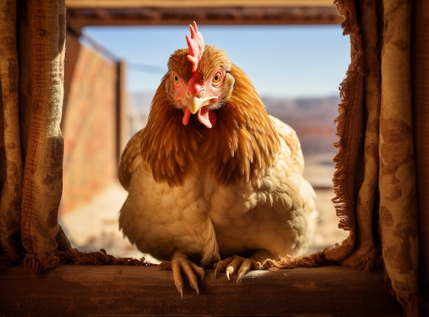 Foto grátis imagem de frango gerada por ai