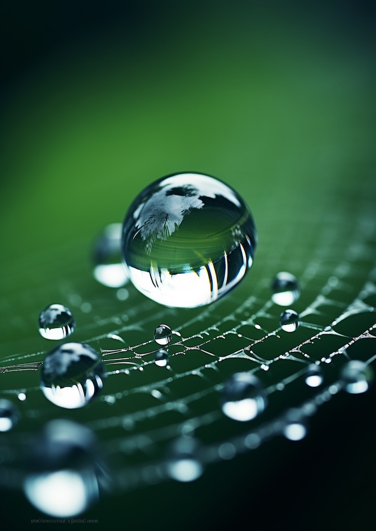 Foto grátis imagem de gotas de água geradas por ai