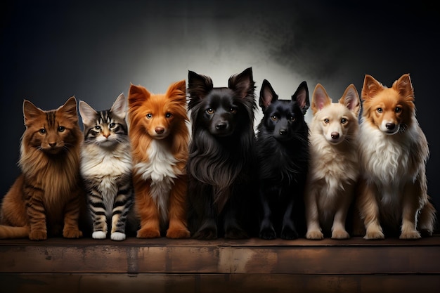 Foto grátis imagem de grupo de fotografia de animais de estimação