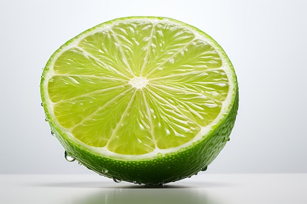 Foto grátis imagem de meio limão em um fundo branco