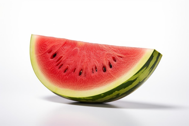 Foto grátis imagem de uma fatia de melancia em um fundo branco