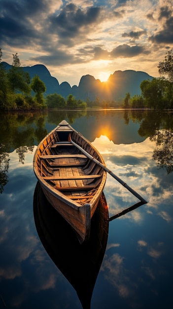 Foto grátis imagem do barco gerada por ai