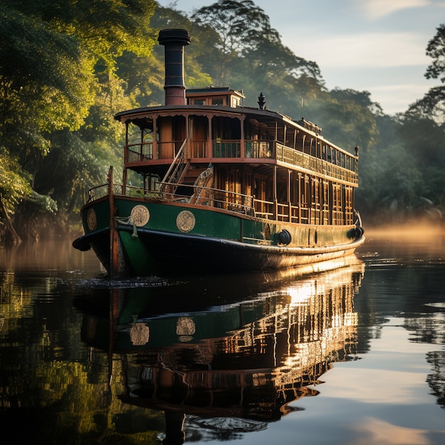 Foto grátis imagem do barco gerada por ai