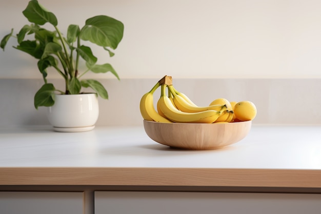 Imagem gerada por IA de banana