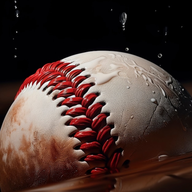 Imagem gerada por IA de beisebol