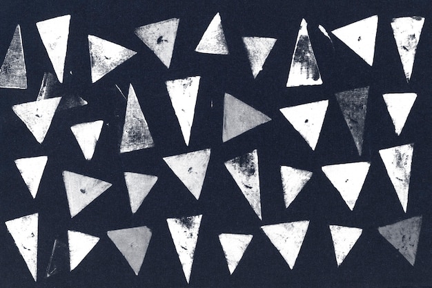Foto grátis impressões de bloco de fundo com padrão de triângulo azul