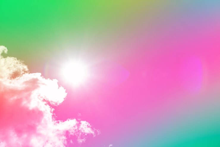 Foto grátis incrivelmente lindo céu com nuvens - com sol