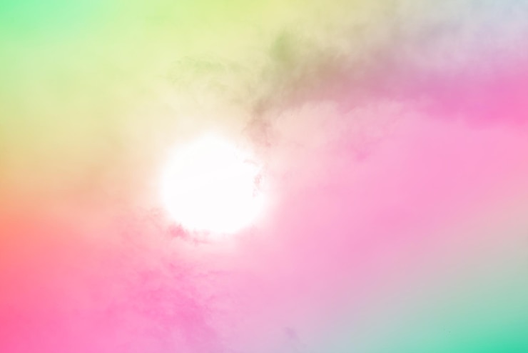 Foto grátis incrivelmente lindo céu com nuvens - com sol