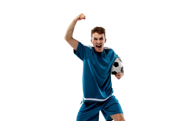 Jogador De Futebol. Jogador De Futebol Adolescente. Dia Do Jogo. Baixar Uma  Foto De Alta Resolução Para Anunciar Jogos De Futebol Foto de Stock -  Imagem de esporte, livreto: 272131128