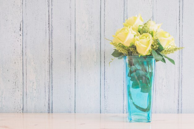 Interior de decoração de flor de vaso