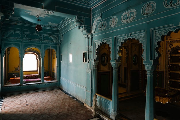 Interior, de, zenana mahal, em, palácio cidade, em, udaipur, rajasthan