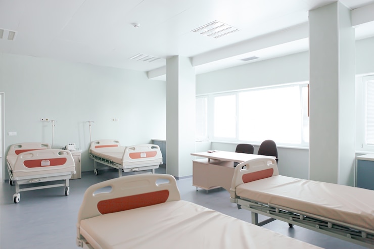 Foto grátis interior do quarto de hospital