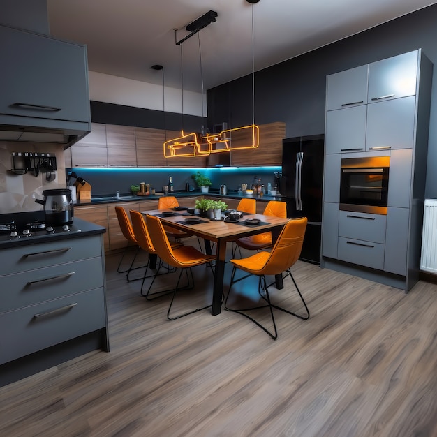 Foto grátis interior moderno de design de cozinha