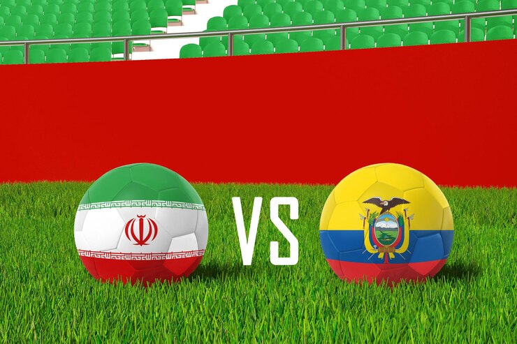Foto grátis irã x equador no estádio