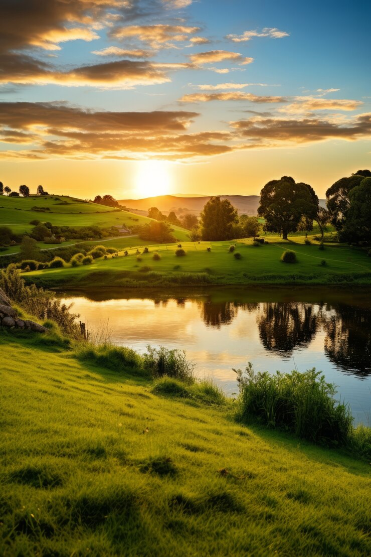 Foto grátis jogo de vídeo mítico inspirado na paisagem com a natureza
