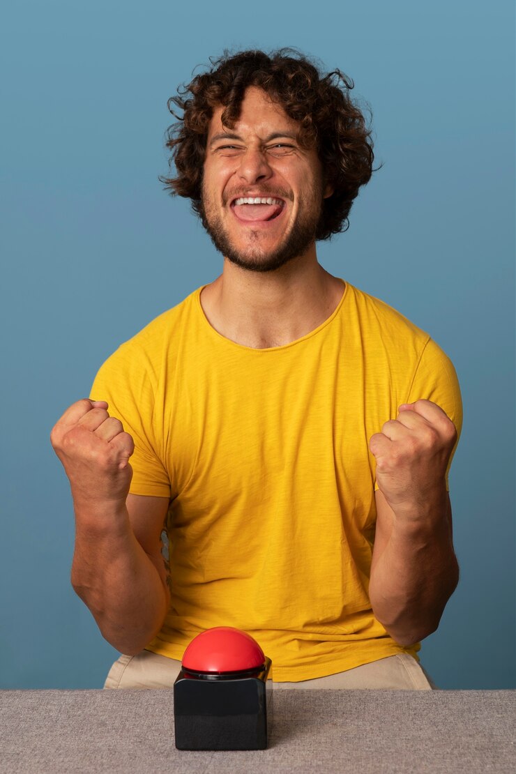 Foto grátis jovem adulto pressionando o botão da campainha