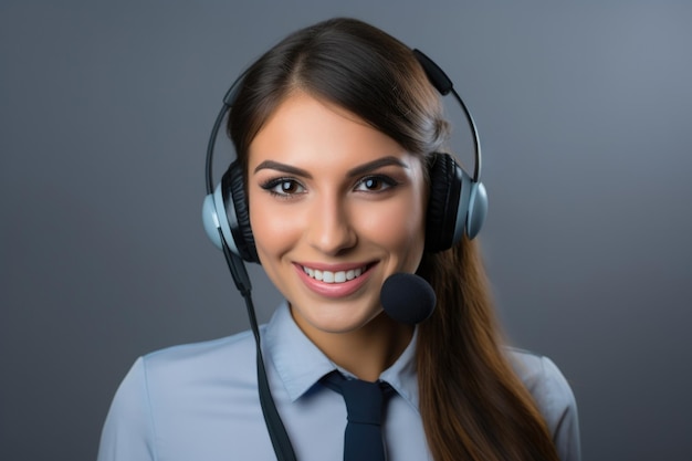 Foto grátis jovem agente de telemarketing e operador corporativo conceito