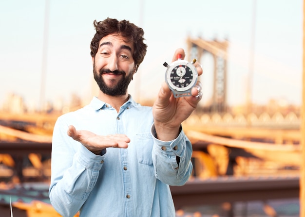 Foto grátis jovem empresário expressão feliz