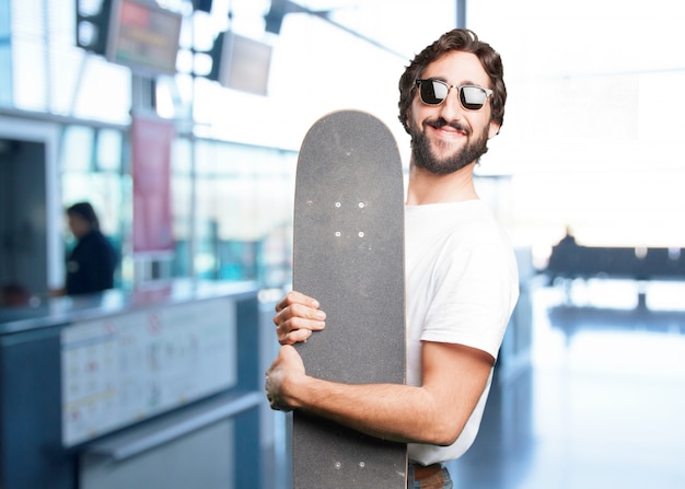 Foto grátis jovem expressão engraçada