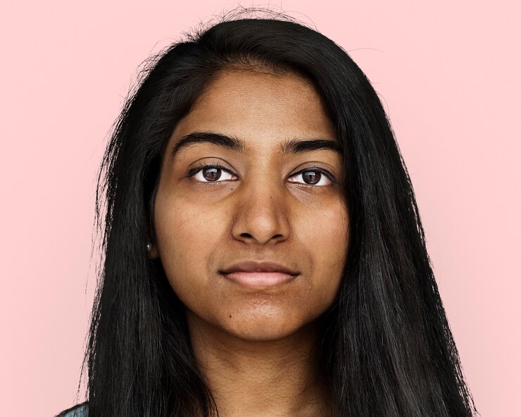 Foto grátis jovem indiana, retrato do rosto de perto