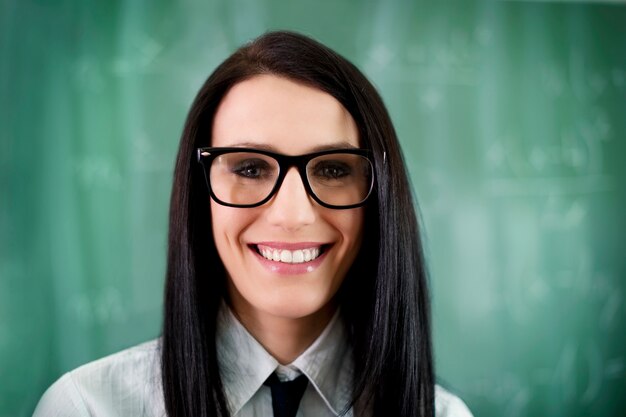 Jovens alunos na sala de aula