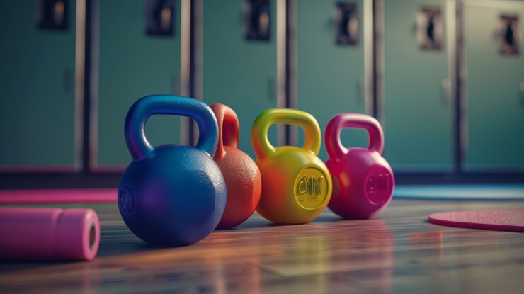 Foto grátis kettlebell fitness ainda vida