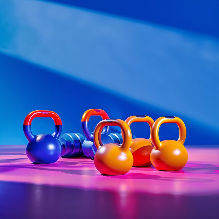 Foto grátis kettlebell fitness ainda vida