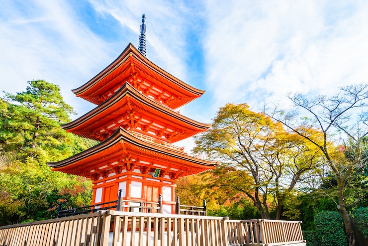 Foto grátis kiyomizu dera templo em kyoto no japão