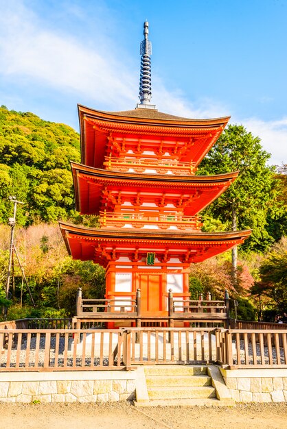 Kiyomizu dera templo em Kyoto no Japão