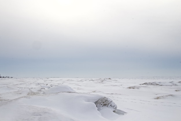 Foto grátis lago congelado no canadá.