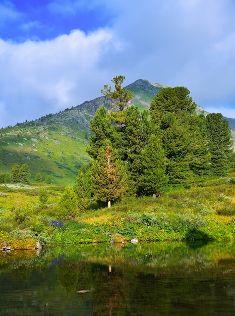 Lago das montanhas. Altai, Suberia