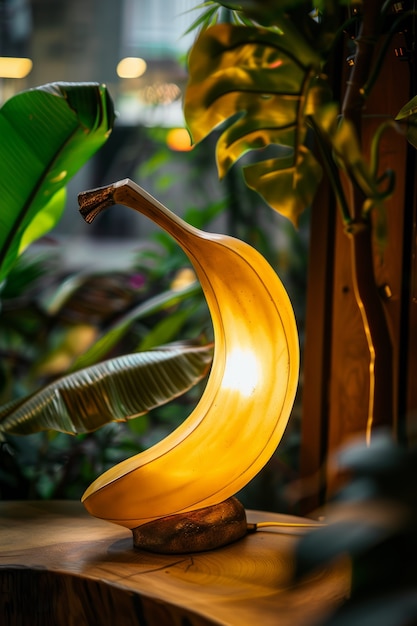 Foto grátis lâmpada de decoração interior inspirada em frutas