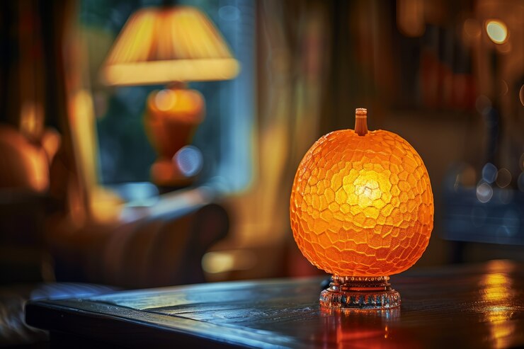 Foto grátis lâmpada de decoração interior inspirada em frutas