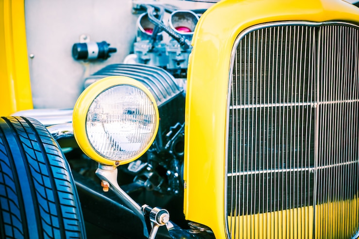 Foto grátis lâmpada de farol para automóvel