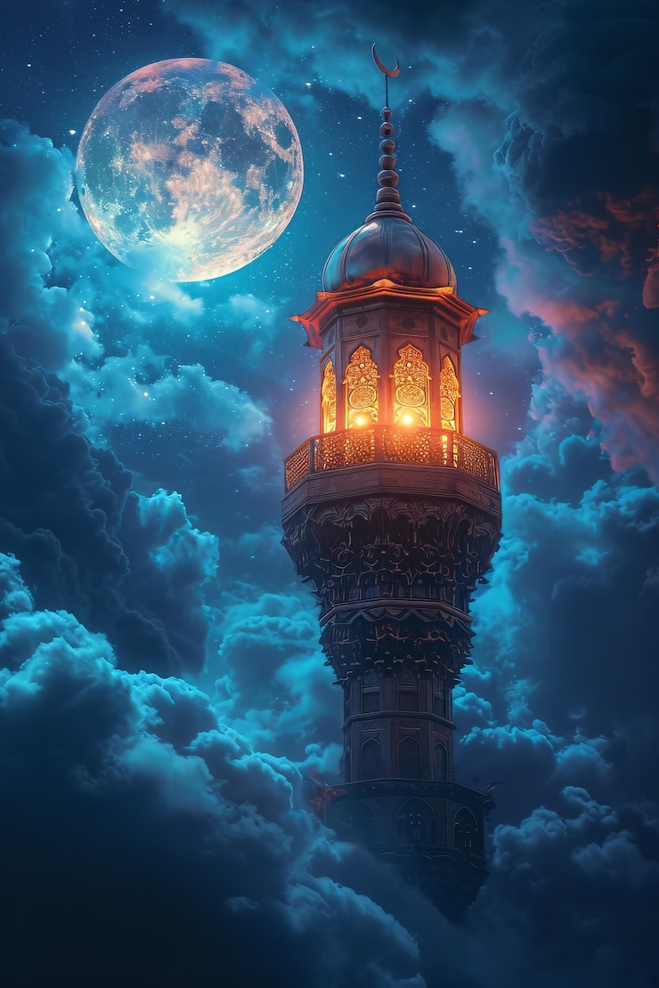 Foto grátis lanterna de estilo fantasia para a celebração islâmica do ramadã